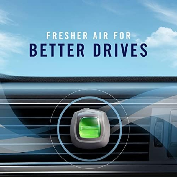 Febreze Car Air Freshener Vent Clip Downy April Fresh Scent, 06 oz. Car Vent - Image 8