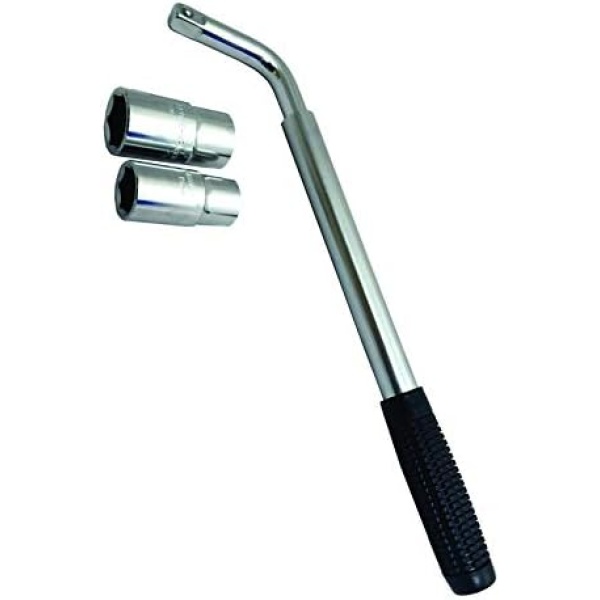 Sakura SS5324 Car Wheel Brace/ Wrench - Extendable Handle - Socket Sizes 17mm