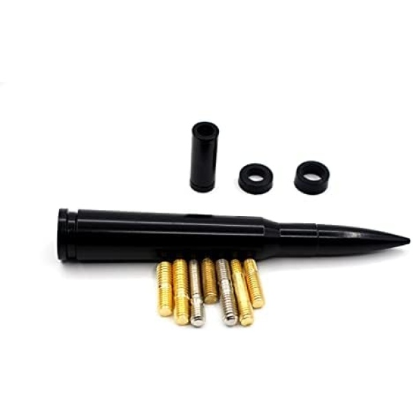 5.5 inch 50 Cal Bullet Car Truck Antenna Mast Vehicle Short Radio Antenna - Image 5