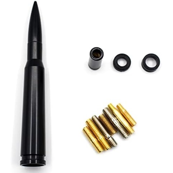 5.5 inch 50 Cal Bullet Car Truck Antenna Mast Vehicle Short Radio Antenna - Image 4