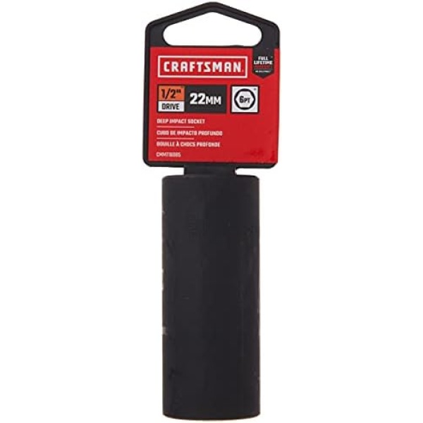 CRAFTSMAN Deep Impact Socket, Metric, 1/2-Inch Drive, 22mm (CMMT16085) - Image 3