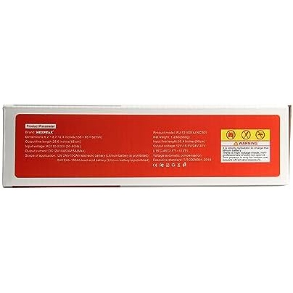 10-Amp Car Battery Charger, 12V and 24V Smart Fully Automatic Battery Charger - Image 10