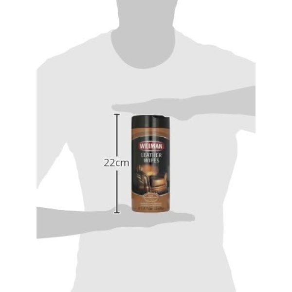 Weiman Leather Cleaner & Conditioner Wipes With UV Protection - Image 8