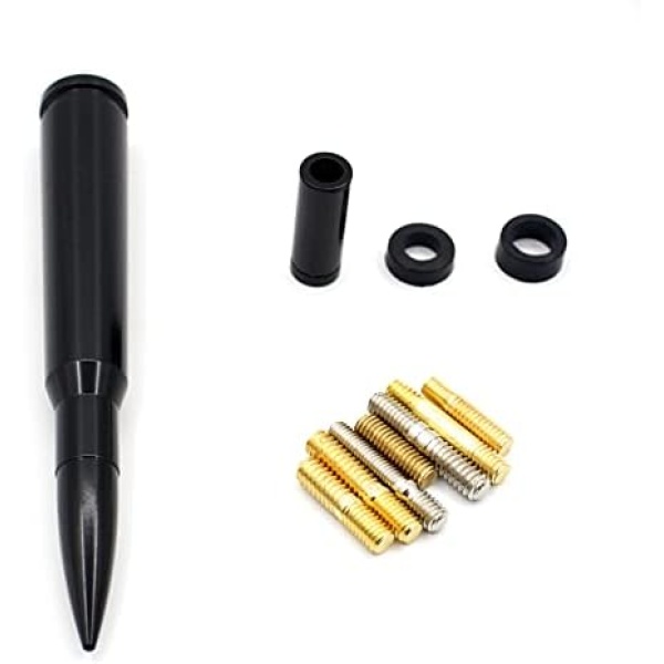 5.5 inch 50 Cal Bullet Car Truck Antenna Mast Vehicle Short Radio Antenna - Image 3