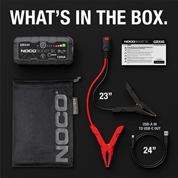 NOCO Boost X GBX45 1250A UltraSafe Car Battery Jump Starter, 12V Battery Pack - Image 7