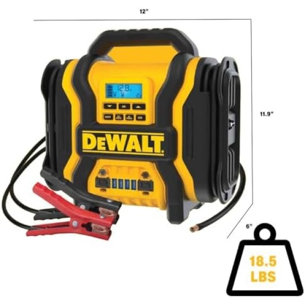 DEWALT DXAEPS14 1600 Peak Battery Amp 12V Automotive Jump Starter/Power Station - Image 2