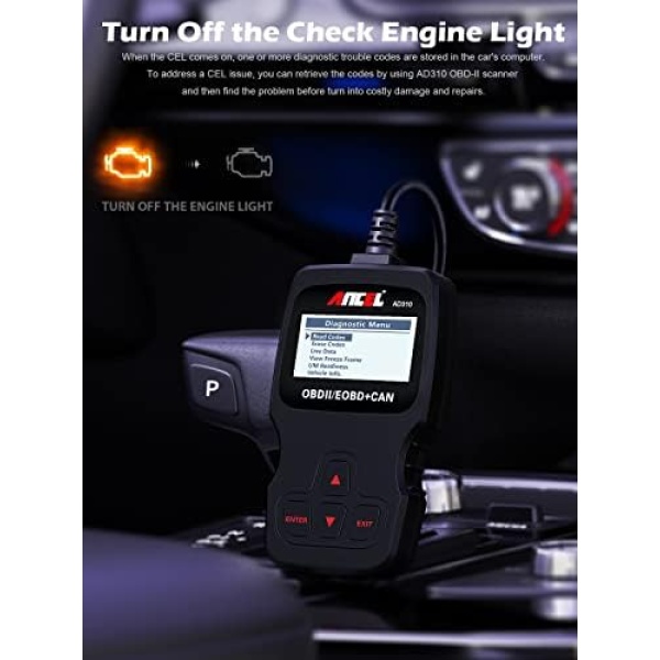 ANCEL AD310 Classic Enhanced Universal OBD II Scanner Car Engine Fault Code - Image 8