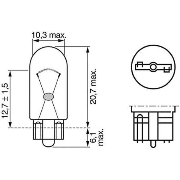 Bosch 501 (W5W) Original equipment Car Light Bulbs - 12 V 5 W W2,1x9,5d - Image 5