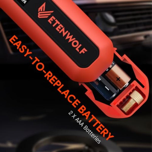 ETENWOLF Digital Tire Pressure Gauge 2 Pack, Industrial Tire Gauge 3-200 PSI - Image 6