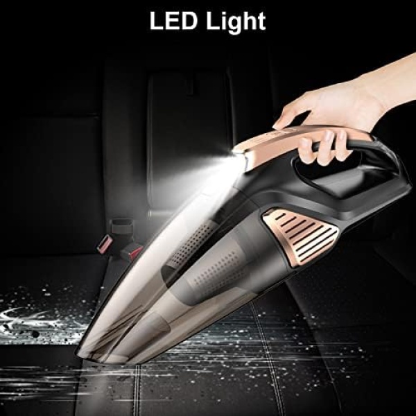 Banaton Car Vacuum Cleaner 7000PA 106W 12V Car Vacuum with LED Light Low Noise - Image 8