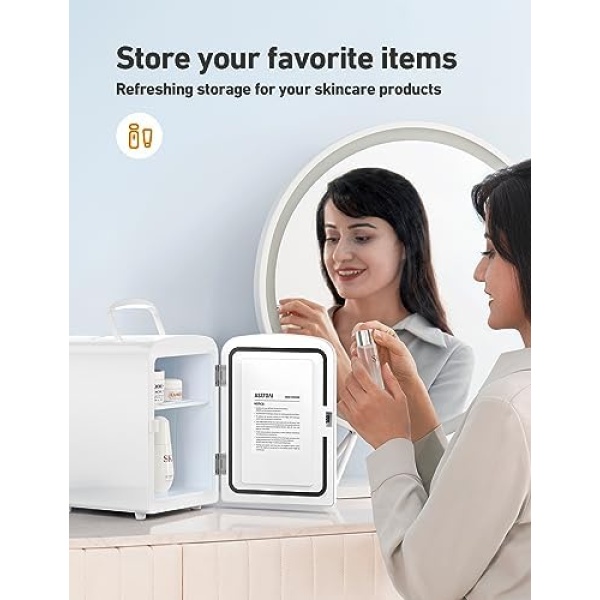 AstroAI Mini Fridge, 4 Liter/6 Can AC/DC Portable Thermoelectric Cooler - Image 5