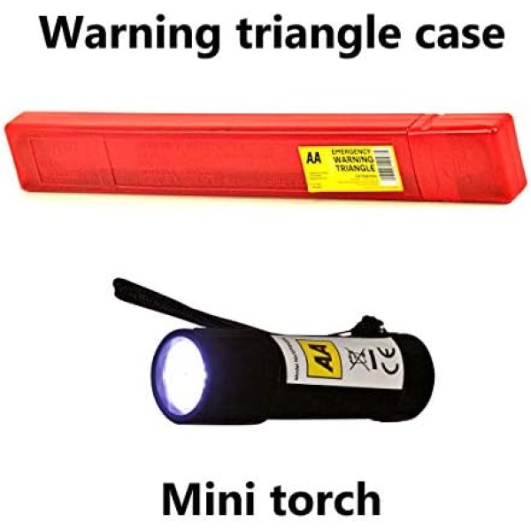 AA Vehicle Breakdown Safety Kit Plus AA5618 – Tyre Inflator, Warning Triangle - Image 3