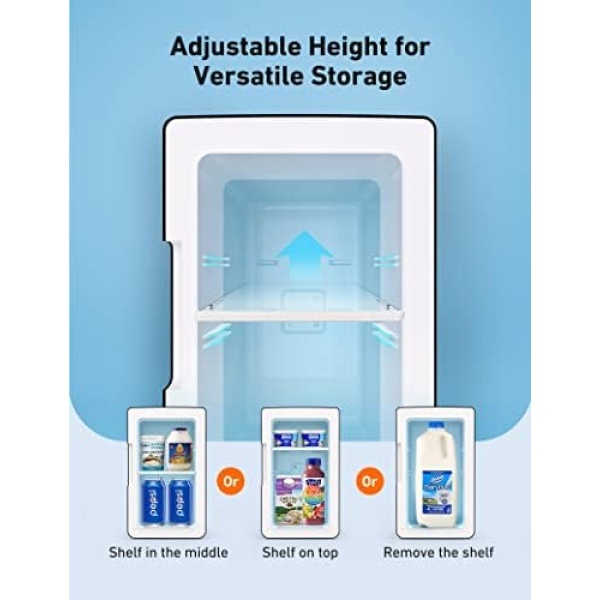 AstroAI Mini Fridge 2.0, 6 Liter/8 Cans Skincare Fridge 110V AC/ 12V DC Portable - Image 4
