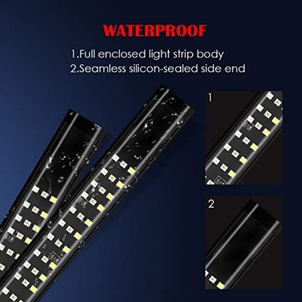 432LEDS Triple Row Tailgate Light Bar, 60 Inch Tail Strip Light Bar for Trucks - Image 4