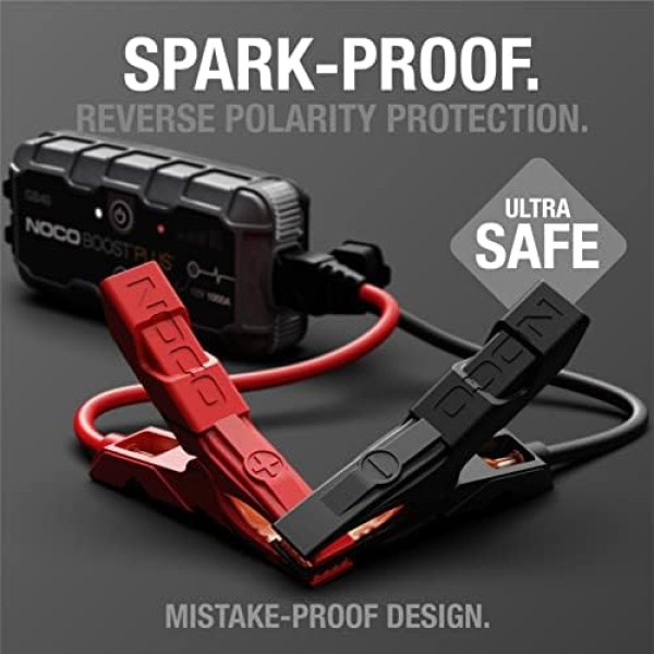 NOCO Boost Plus GB40 1000 Amp 12-Volt UltraSafe Lithium Jump Starter Box - Image 3