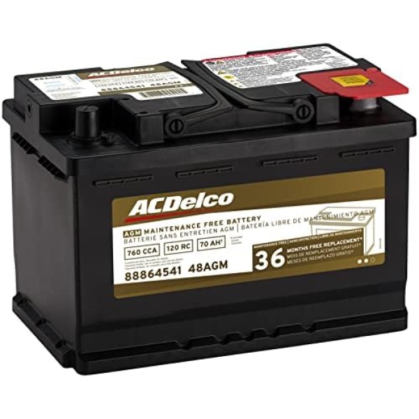 ACDelco silver, calcium Gold 48AGM 36 Month Warranty AGM BCI Group 48 Battery - Image 2