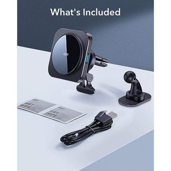 ESR Fits Magsafe Car Mount Charger 15W, Compatible with Magsafe Car Charger - Image 9