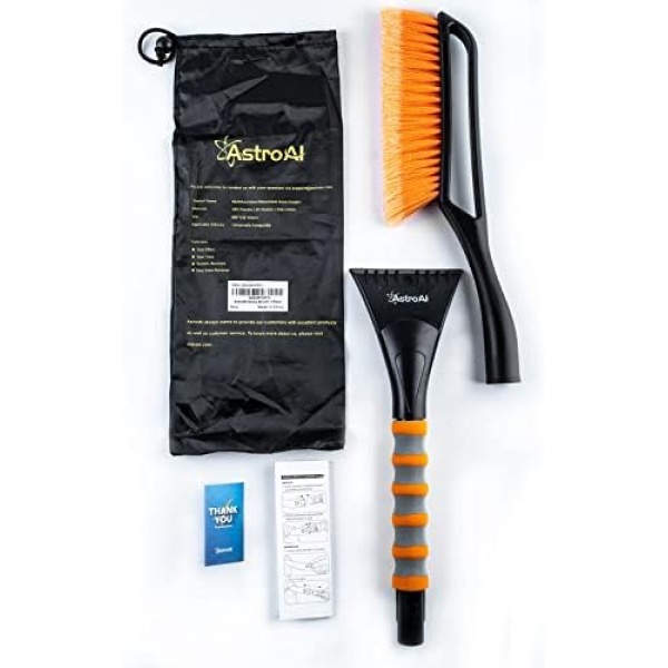 AstroAI 27 Inch Snow Brush and Detachable Ice Scraper with Ergonomic Foam Grip - Image 9