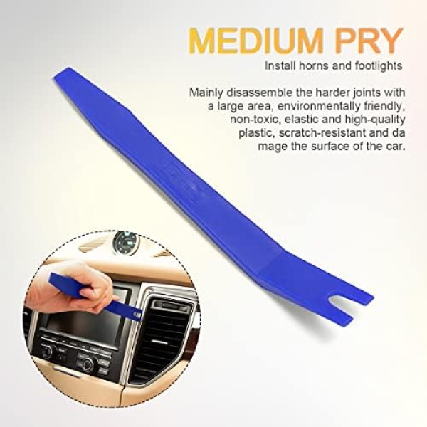 BLAU GRUN 5PCS Auto Trim Removal Tool Kit, Car Interior Door Panel Clip Fastener - Image 5