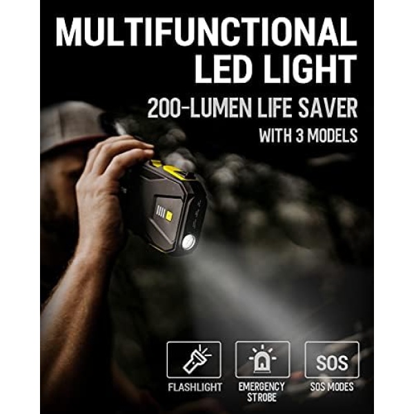 SOLVTIN S6 Multifunctional Jump Starter, 1200A Peak Car Starter for up to 7.0L - Image 4