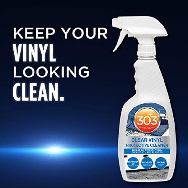 303 Marine Clear Protective Cleaner - Cleans and Protects Vinyl and Plastics - Image 6