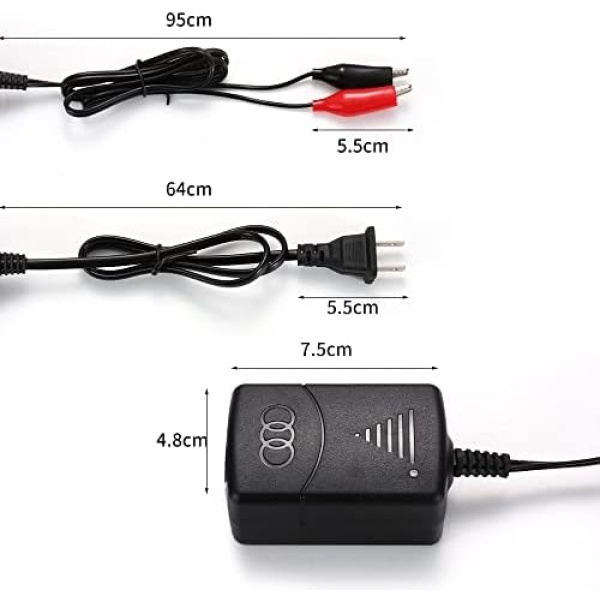 12V Sealed Lead Acid (SLA) Battery Charger 1300mA, with Short Circuit Protection - Image 3