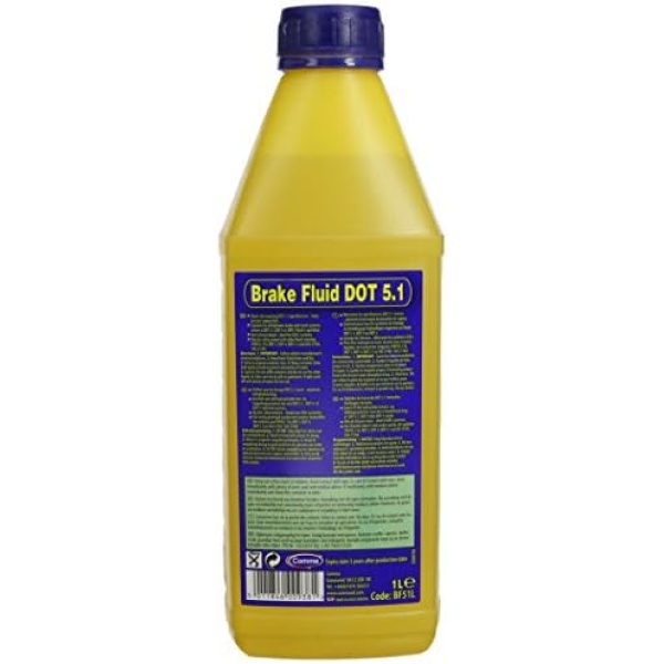 Comma BF51L Dot 5.1 Synthetic Brake Fluid, 1 Liter - Image 2