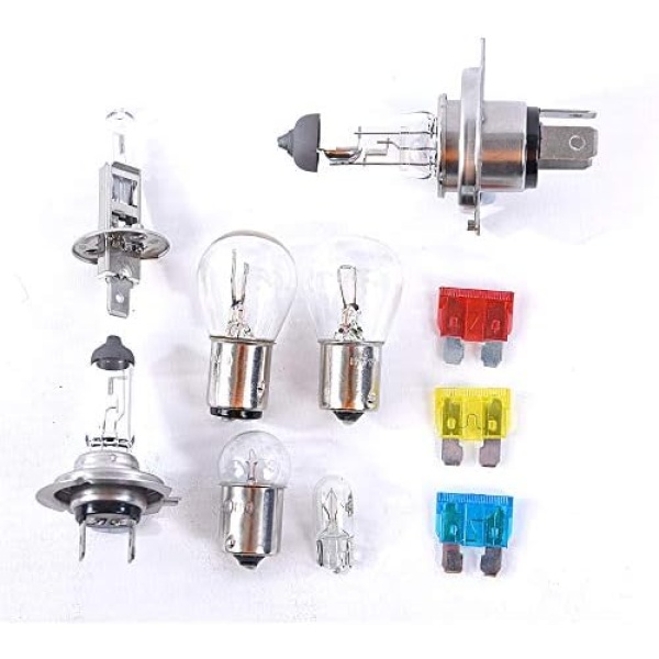 AA Compact Universal Car Bulb/Fuse Kit AA0552 - Includes Popular Halogen Bulbs - Image 4