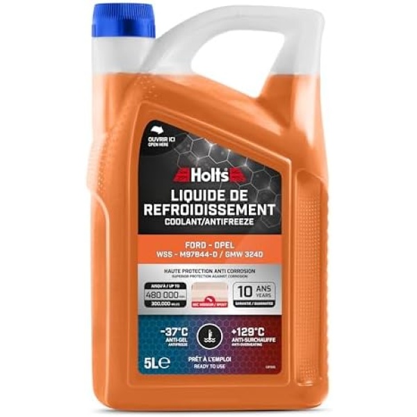 Holts HAFR0010B Antifreeze Coolant for Car Ford Vaux Opel, WSS-M97B44-D/GMW