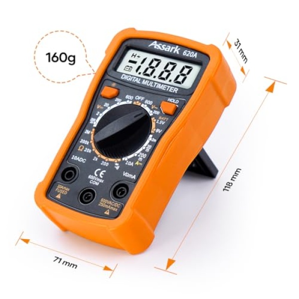 Digital Multimeter Voltage Tester, Assark 2000 Counts Multimeter Measure - Image 7