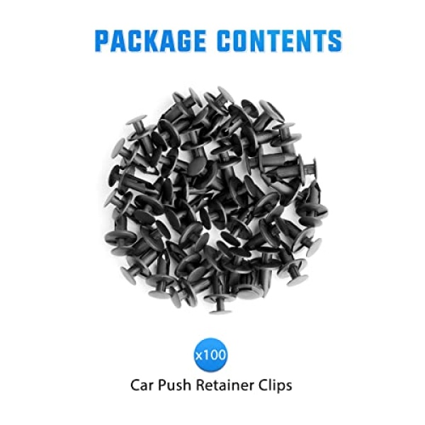 Yesker Car Bumper Clips, Push Bumper Fastener Rivet Clips, 8mm Hole Size Nylon - Image 7