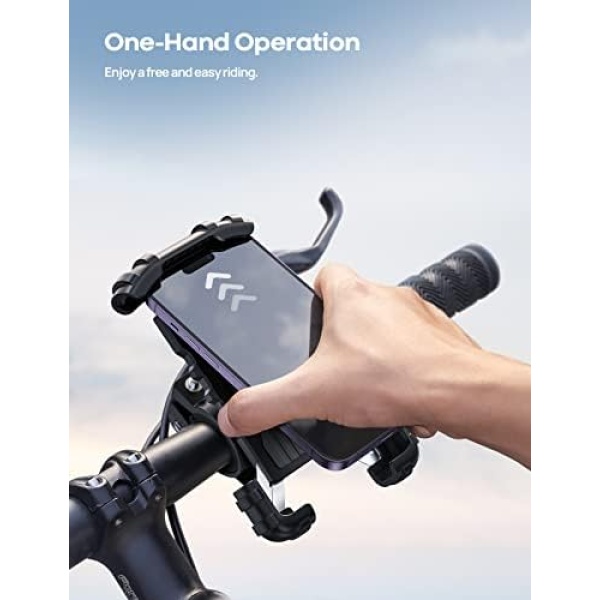 Bike Phone Mount, Motorcycle Phone Holder - Lamicall Motorcycle Bicycle Cell - Image 2