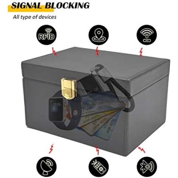 briidea Faraday Key Fob Protector Box, RFID Signal Blocking Box, Car Key Signal - Image 3