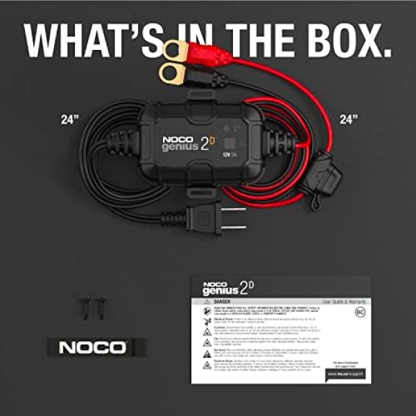 NOCO GENIUS2D, 2A Direct-Mount Onboard Car Battery Charger, 12V Automotive - Image 6