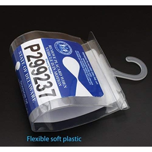 LotFancy Handicap Placard Holder- 10.6" x 5", Ultra Transparent Disabled Parking - Image 7