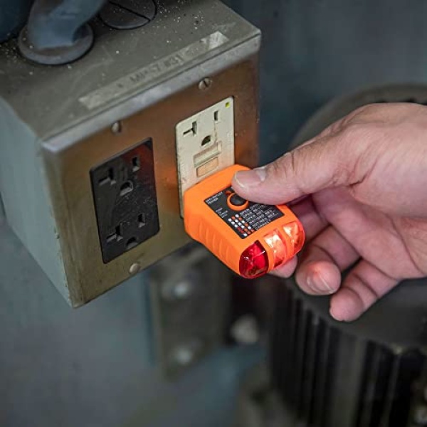 Klein Tools RT210 Outlet Tester, Receptacle Tester for GFCI / Standard North - Image 5