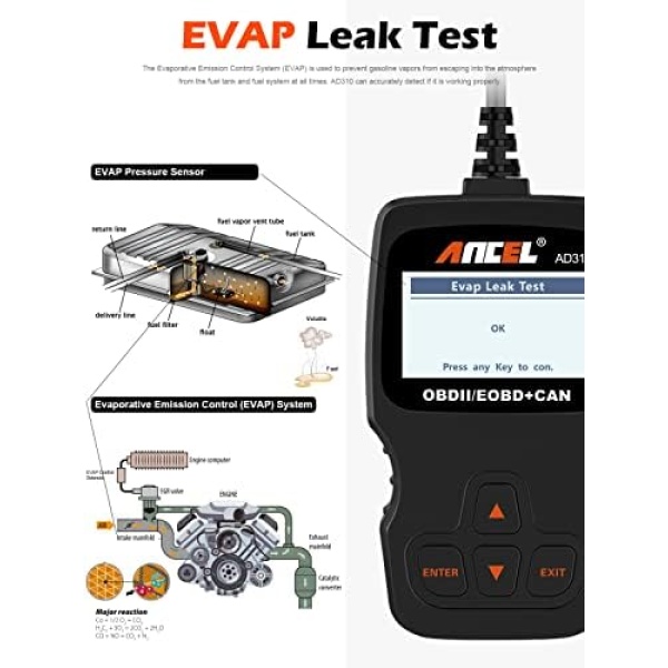 ANCEL AD310 Classic Enhanced Universal OBD II Scanner Car Engine Fault Code - Image 5