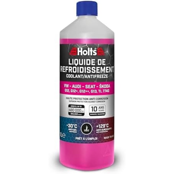 Holts HAFR0005B Antifreeze Coolant for Car VW-Audi-Seat-Skoda G12