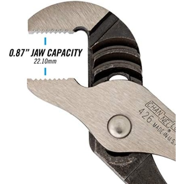 Channellock 426 6.5-Inch Straight Jaw Tongue&Groove Pliers|Groove Joint Plier - Image 3