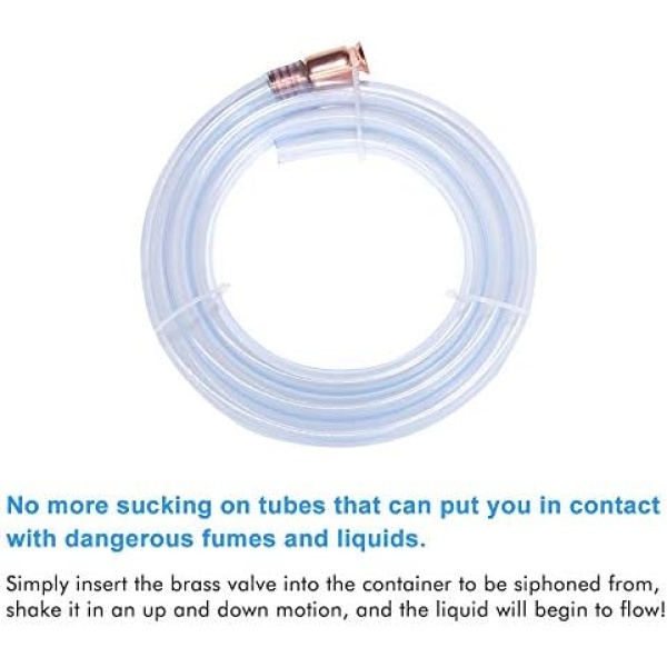 A ABIGAIL Gas Siphon Hose Pump Shaker Siphon for Gasoline Fuel Transfer Safe - Image 2