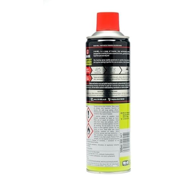 3-IN-ONE WD44605 Professional Heavy Duty Cleaner Degreaser 500ml - Image 2