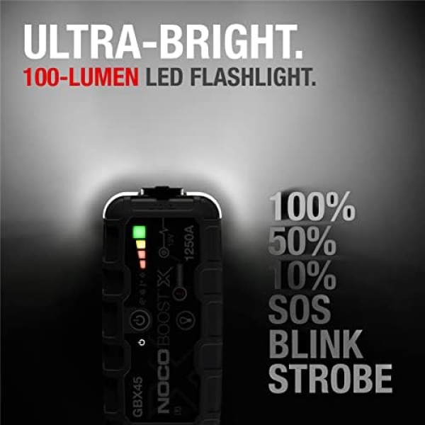NOCO Boost X GBX45 1250A UltraSafe Car Battery Jump Starter, 12V Battery Pack - Image 6