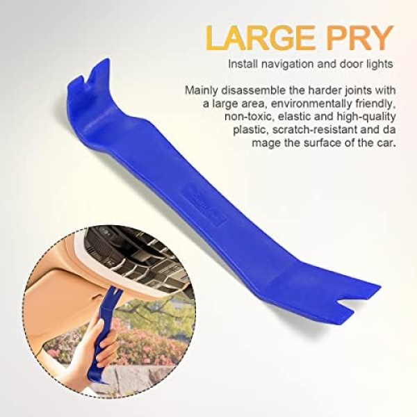 BLAU GRUN 5PCS Auto Trim Removal Tool Kit, Car Interior Door Panel Clip Fastener - Image 4