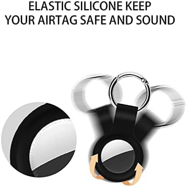 HATALKIN Case Compatible with Apple AirTags Case Keychain Air tag Holder - Image 2