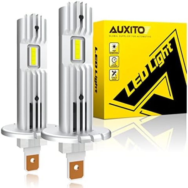 AUXITO 2023 Upgraded H1 LED Headlight Bulb, 6500K White