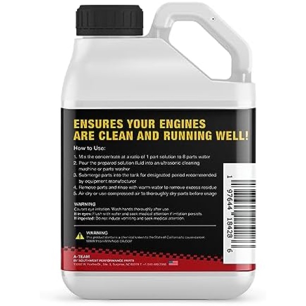 A-Team Ultrasonic Carburetor Cleaning Solution - Great for Carburetors and - Image 2
