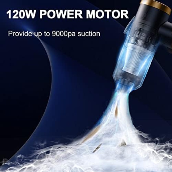 saimour Wireless Handheld Car Vacuum Cleaner - 90° Foldable Portable Vacuum - Image 2