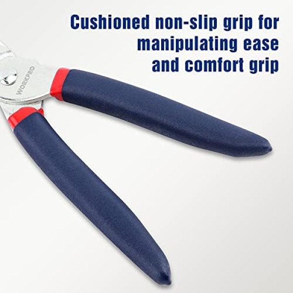 WORKPRO Hog Ring Pliers with 500 Pcs 3/4" Hog Rings, Galvanized Steel Hog Rings - Image 3