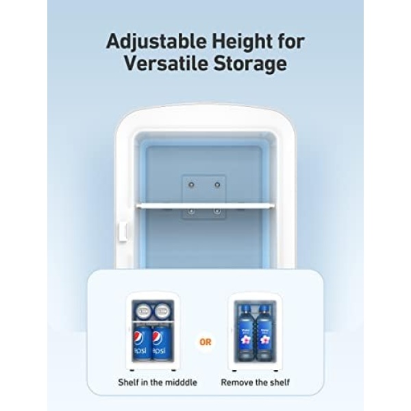 AstroAI Mini Fridge, 4 Liter/6 Can AC/DC Portable Thermoelectric Cooler - Image 7
