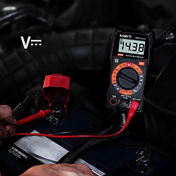 KAIWEETS Digital Multimeter with Case, DC AC Voltmeter, Ohm Volt Amp Test Meter - Image 5